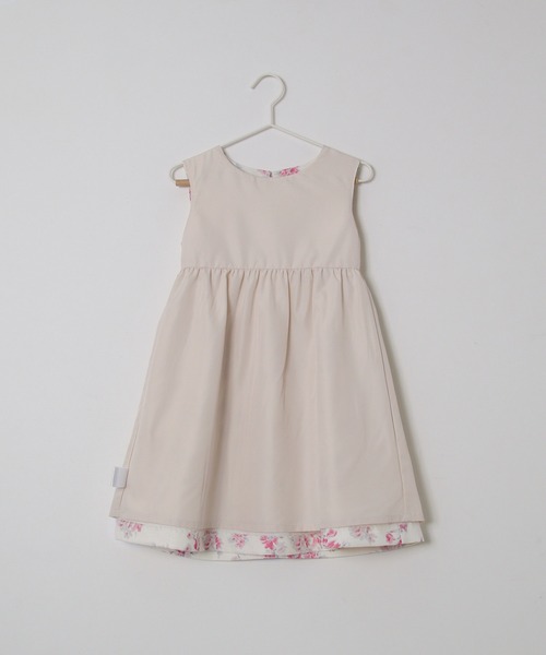 ROPE' PICNIC（ロペピクニック）の「【KIDS】フラワープリントノースリーブワンピース（ワンピース・キッズ・ピンク/ブルー・110/120/130/140）」の5枚目の写真