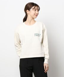 Lugnoncure | 裏起毛ショート丈ロゴトップス(Tシャツ/カットソー)