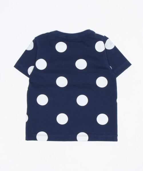 PETIT BATEAU（プチバトー）の「ドットプリント半袖Ｔシャツ（Tシャツ/カットソー・キッズ・ネイビー×ホワイト・5YEAR/3YEAR/4YEAR）」の2枚目の写真