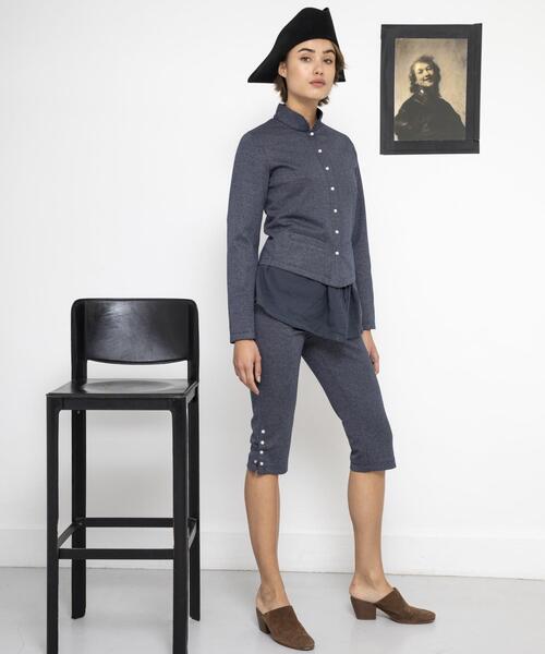 【フランス製 美品】agnes b. アニエスベー　スタンドカラージャケット agnes b.（アニエスベー）の「JFH2 VESTE スタンドカラージャケット