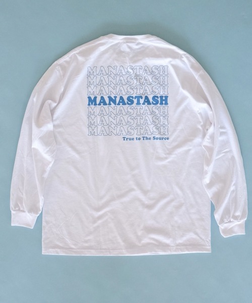 MANASTASH(マナスタッシュ)の「MANASTASH/マナスタッシュ MHOP LS TEE ロンティー(Tシャツ/カットソー・メンズ・ホワイト・MEDIUM/LARGE/X-LARGE)」の1枚目の写真