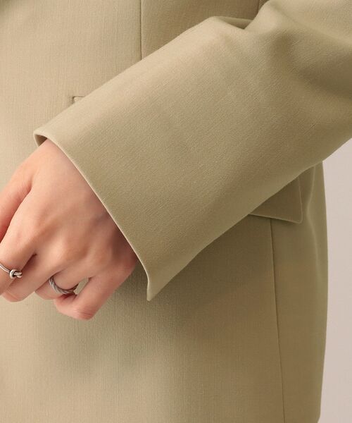 UNTITLED（アンタイトル）の「◆カロスウーステッド テーラードジャケット【マシンウォッシャブル】（テーラードジャケット・レディース・ベージュ/ブラック・03/44/04/42/02/00/01/48）」の8枚目の写真