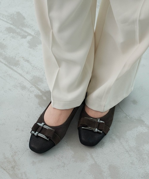 Riz raffinee（リズラフィーネ）の「【3E】バックリボンモチーフパンプス（パンプス・レディース・ベージュ/ブラック/ダークグレー/デザートカモ/ダークベージュ/タイガーカモ/ブラック系その他/ネイビー/トップグレー/その他10・22.5cm/23cm/23.5cm/24cm/24.5cm/22cm）」の10枚目の写真