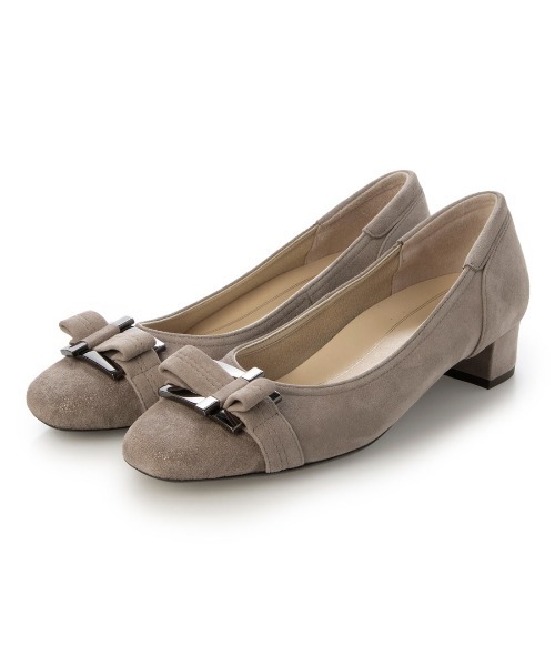 Riz raffinee（リズラフィーネ）の「【3E】バックリボンモチーフパンプス（パンプス・レディース・ベージュ/ブラック/ダークグレー/デザートカモ/ダークベージュ/タイガーカモ/ブラック系その他/ネイビー/トップグレー/その他10・22.5cm/23cm/23.5cm/24cm/24.5cm/22cm）」の8枚目の写真