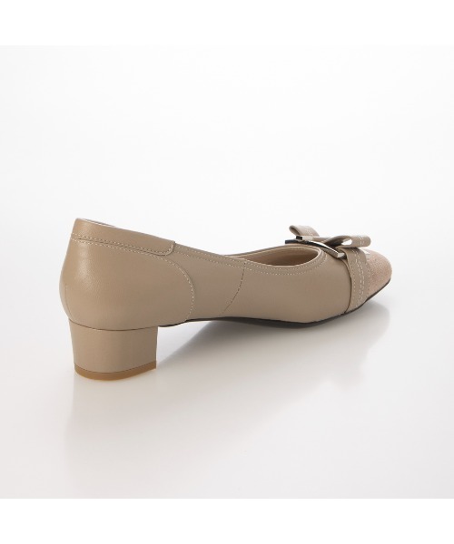 Riz raffinee（リズラフィーネ）の「【3E】バックリボンモチーフパンプス（パンプス・レディース・ベージュ/ブラック/ダークグレー/デザートカモ/ダークベージュ/タイガーカモ/ブラック系その他/ネイビー/トップグレー/その他10・22.5cm/23cm/23.5cm/24cm/24.5cm/22cm）」の12枚目の写真