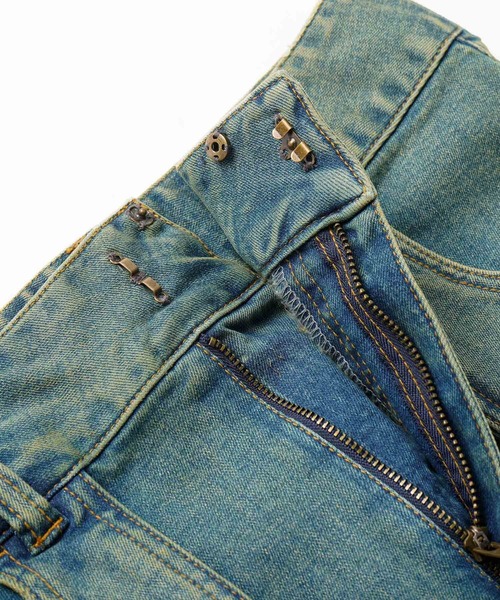 X-girl(エックスガール)の「WORK CARGO MINI SKIRT(スカート・レディース・ベージュ/インディゴブルー・S/M/XS)」の18枚目の写真