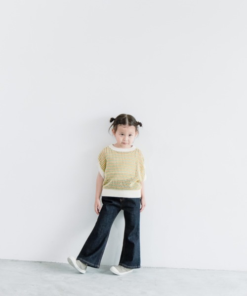 LOWRYS FARM（ローリーズファーム）の「メッシュニットベスト　272316（ベスト・キッズ・アイボリー/ブラック/グリーン/ピンク・110cm/120cm/130cm/140cm/150cm）」の18枚目の写真