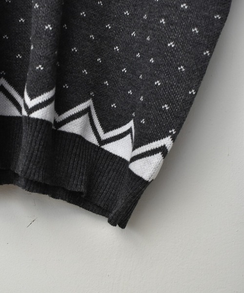 Starting Over（スターティングオーバー）の「バーズアイジャガードビッグベスト（ベスト・メンズ・ベージュ/チャコール/グリーン・M/L/XL）」の7枚目の写真