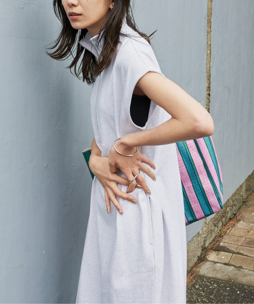 Auntie Rosa Holiday（アンティローザホリデー）の「ハーフZIPノースリーブワンピース（ワンピース・レディース・ブラウン/イエロー/グレー/ネイビー・FREE）」の10枚目の写真