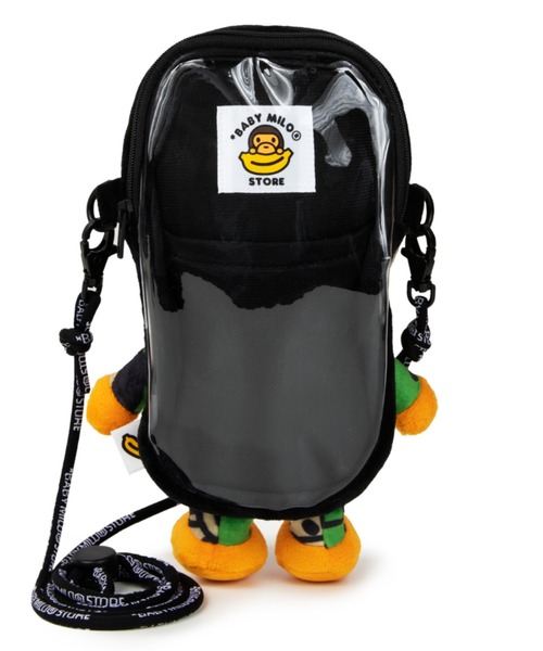 A BATHING APE(アベイシングエイプ)の「BABY MILO PLUSH MOBILE BAG M(ショルダーバッグ・キッズ・グリーン・FREE)」の2枚目の写真