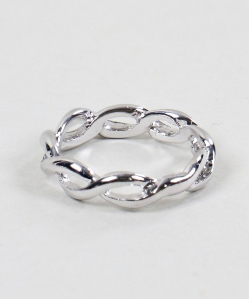SPINNS（スピンズ）の「ねじれデザイン 2連リング（リング・レディース・シルバー/ゴールド/シルバー系その他・11/9）」の6枚目の写真