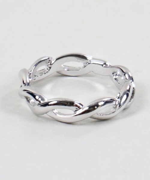 SPINNS（スピンズ）の「ねじれデザイン 2連リング（リング・レディース・シルバー/ゴールド/シルバー系その他・11/9）」の5枚目の写真