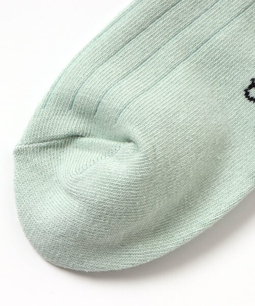 algy（アルジー）の「ライン配色シースルークルーソックス（ソックス/靴下・キッズ・ミント/ブラック/オフホワイト・21/24）」の6枚目の写真