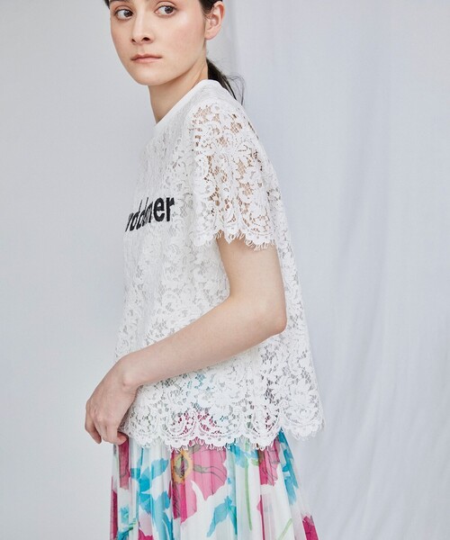 Diagram（ダイアグラム）の「レースロゴトップ（Tシャツ/カットソー 