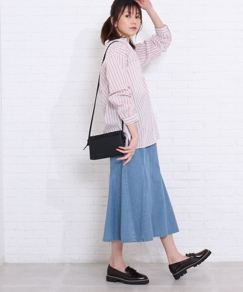 SHOO・LA・RUE(シューラルー)の「◆【2点セット】バンドカラーシャツ+タンクトップ(シャツ/ブラウス・レディース・ライトグリーン系2/イエロー系2/ピンク系7/ブルー系7・02/03/04)」の10枚目の写真