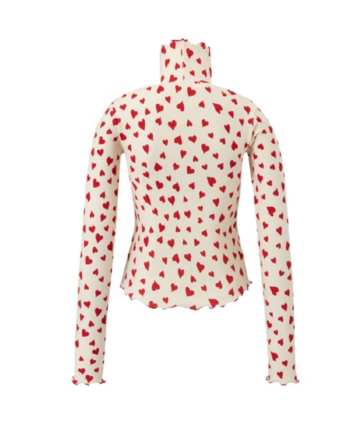 Bonjour Girl(ボンジュールガール)の「【minjiena】hearts turtle neck shirts(Tシャツ/カットソー・レディース・ホワイト・FREE)」の10枚目の写真