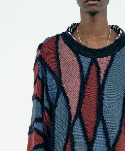 Iroquois ニット Iroquois（イロコイ） オーバーサイズデザインニット（ニット