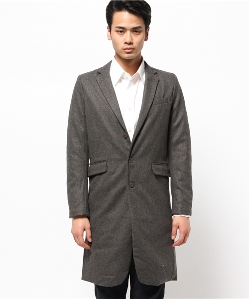 CIAOPANIC（チャオパニック）の「《WEB限定》【HARDCOVER】WOOLチェスター（チェスターコート・メンズ・キャメル/チャコールグレー・MEDIUM/LARGE）」の5枚目の写真