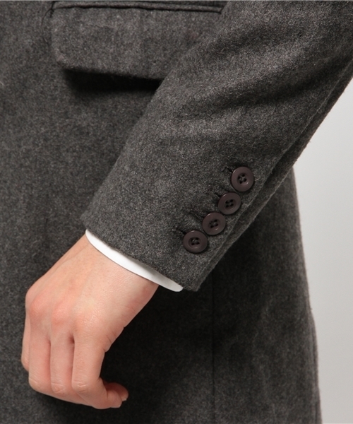 CIAOPANIC（チャオパニック）の「《WEB限定》【HARDCOVER】WOOLチェスター（チェスターコート・メンズ・キャメル/チャコールグレー・MEDIUM/LARGE）」の9枚目の写真