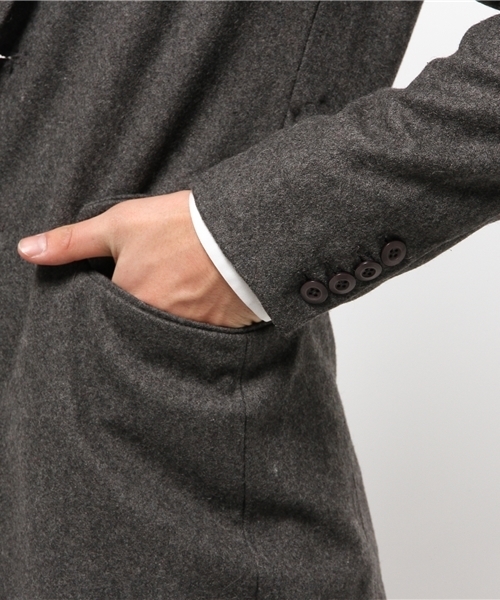 CIAOPANIC（チャオパニック）の「《WEB限定》【HARDCOVER】WOOLチェスター（チェスターコート・メンズ・キャメル/チャコールグレー・MEDIUM/LARGE）」の10枚目の写真