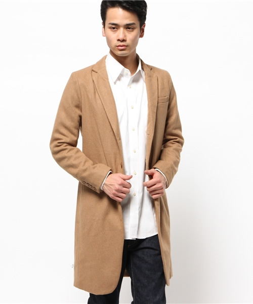 CIAOPANIC（チャオパニック）の「《WEB限定》【HARDCOVER】WOOLチェスター（チェスターコート・メンズ・キャメル/チャコールグレー・MEDIUM/LARGE）」の3枚目の写真