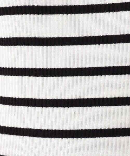 OPAQUE.CLIP(オペークドットクリップ)の「◆スペインピマコットン ギャザースリーブリブカットソー(Tシャツ/カットソー・レディース・マスタード/ホワイト系/ホワイト系その他3/ブラック・38/36/42/40)」の17枚目の写真