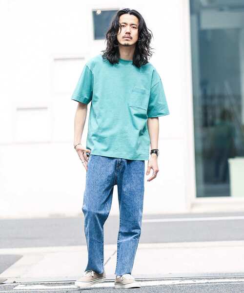 URBAN RESEARCH Sonny Label（アーバンリサーチサニーレーベル）の「コットンリネン天竺Tシャツ（Tシャツ/カットソー・メンズ・チャコールグレー/ブラウン/グリーン/ナチュラル・MEDIUM/LARGE）」の8枚目の写真