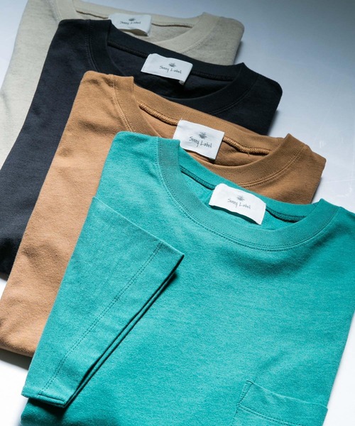 URBAN RESEARCH Sonny Label（アーバンリサーチサニーレーベル）の「コットンリネン天竺Tシャツ（Tシャツ/カットソー・メンズ・チャコールグレー/ブラウン/グリーン/ナチュラル・MEDIUM/LARGE）」の9枚目の写真