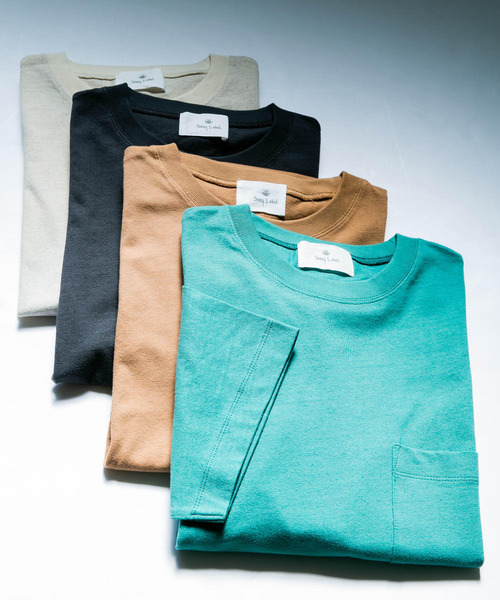 URBAN RESEARCH Sonny Label（アーバンリサーチサニーレーベル）の「コットンリネン天竺Tシャツ（Tシャツ/カットソー・メンズ・チャコールグレー/ブラウン/グリーン/ナチュラル・MEDIUM/LARGE）」の10枚目の写真