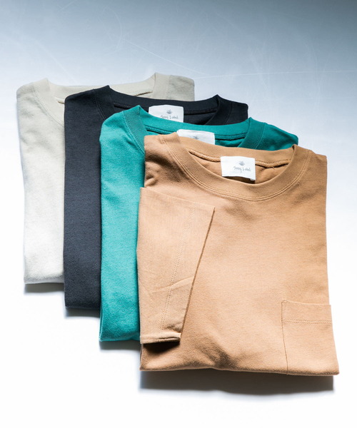 URBAN RESEARCH Sonny Label（アーバンリサーチサニーレーベル）の「コットンリネン天竺Tシャツ（Tシャツ/カットソー・メンズ・チャコールグレー/ブラウン/グリーン/ナチュラル・MEDIUM/LARGE）」の12枚目の写真