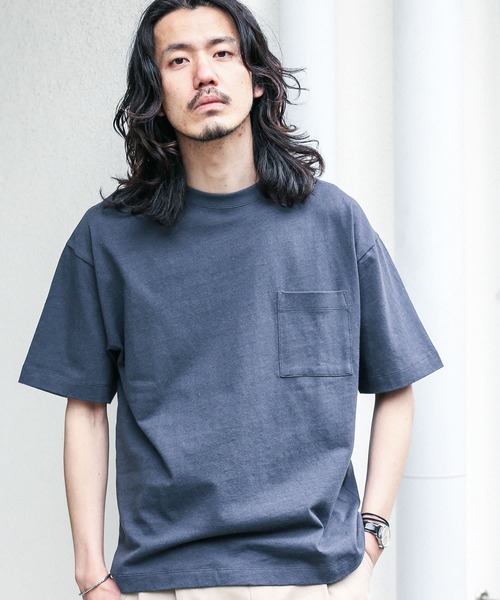 URBAN RESEARCH Sonny Label（アーバンリサーチサニーレーベル）の「コットンリネン天竺Tシャツ（Tシャツ/カットソー・メンズ・チャコールグレー/ブラウン/グリーン/ナチュラル・MEDIUM/LARGE）」の15枚目の写真