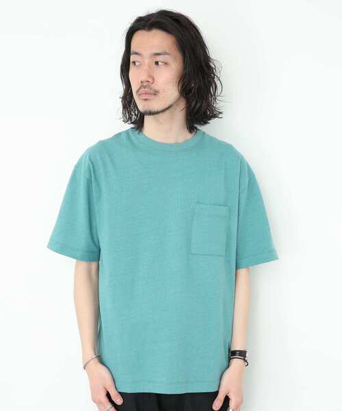 URBAN RESEARCH Sonny Label（アーバンリサーチサニーレーベル）の「コットンリネン天竺Tシャツ（Tシャツ/カットソー・メンズ・チャコールグレー/ブラウン/グリーン/ナチュラル・MEDIUM/LARGE）」の18枚目の写真