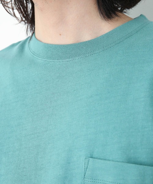 URBAN RESEARCH Sonny Label（アーバンリサーチサニーレーベル）の「コットンリネン天竺Tシャツ（Tシャツ/カットソー・メンズ・チャコールグレー/ブラウン/グリーン/ナチュラル・MEDIUM/LARGE）」の21枚目の写真