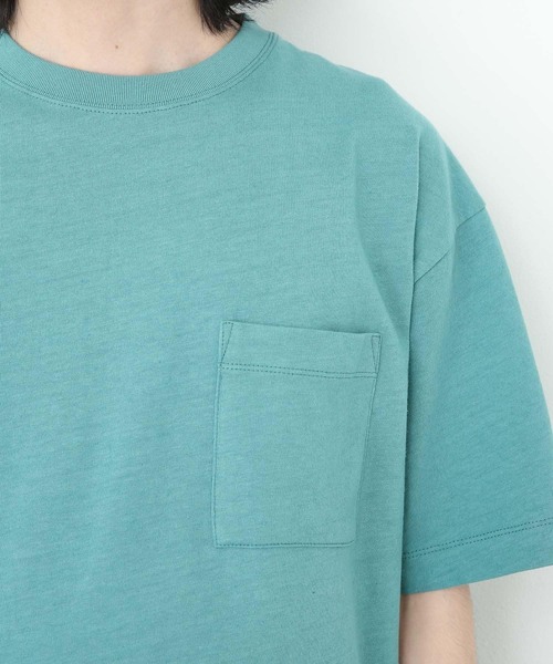 URBAN RESEARCH Sonny Label（アーバンリサーチサニーレーベル）の「コットンリネン天竺Tシャツ（Tシャツ/カットソー・メンズ・チャコールグレー/ブラウン/グリーン/ナチュラル・MEDIUM/LARGE）」の22枚目の写真