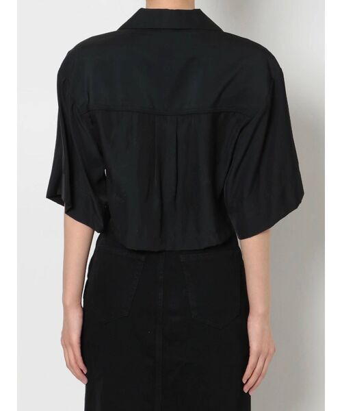 EMODA（エモダ）の「ボックスワイドシアーシャツ（シャツ/ブラウス・レディース・ブラック/ベージュ/イエロー/ブルー・FREE）」の10枚目の写真