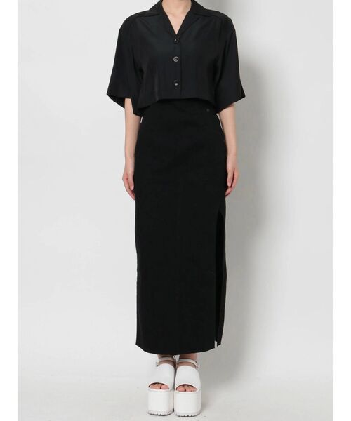 EMODA（エモダ）の「ボックスワイドシアーシャツ（シャツ/ブラウス・レディース・ブラック/ベージュ/イエロー/ブルー・FREE）」の14枚目の写真