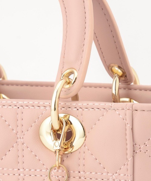 MISCH MASCH（ミッシュマッシュ）の「キルティングショルダーバッグ（ショルダーバッグ・レディース・ブラック/ピンク/アイボリー・FREE）」の13枚目の写真