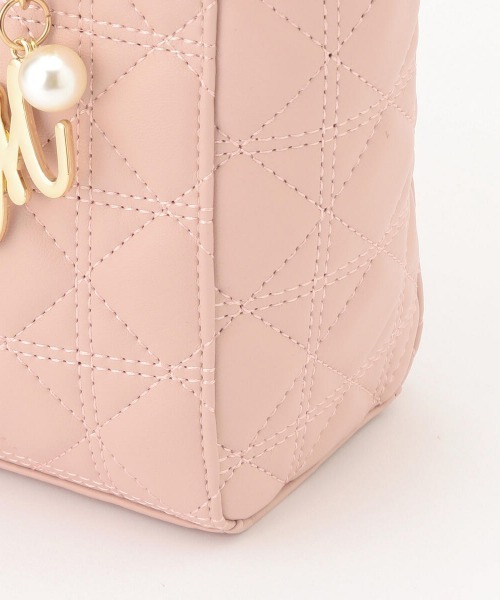 MISCH MASCH（ミッシュマッシュ）の「キルティングショルダーバッグ（ショルダーバッグ・レディース・ブラック/ピンク/アイボリー・FREE）」の5枚目の写真