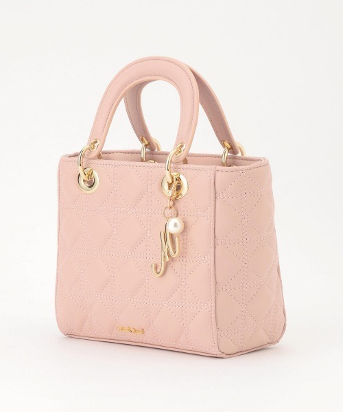 MISCH MASCH（ミッシュマッシュ）の「キルティングショルダーバッグ（ショルダーバッグ・レディース・ブラック/ピンク/アイボリー・FREE）」の6枚目の写真