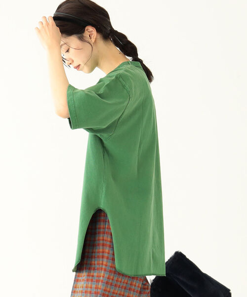 BEAMS BOY（ビームスボーイ）の「SCREEN STARS × BEAMS BOY / 別注 ピグメント 5分袖 Tシャツ（Tシャツ/カットソー・レディース・ライトブルー/ピンク/グリーン・ONE SIZE）」の8枚目の写真