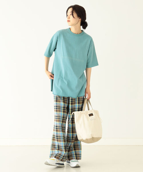 BEAMS BOY（ビームスボーイ）の「SCREEN STARS × BEAMS BOY / 別注 ピグメント 5分袖 Tシャツ（Tシャツ/カットソー・レディース・ライトブルー/ピンク/グリーン・ONE SIZE）」の12枚目の写真