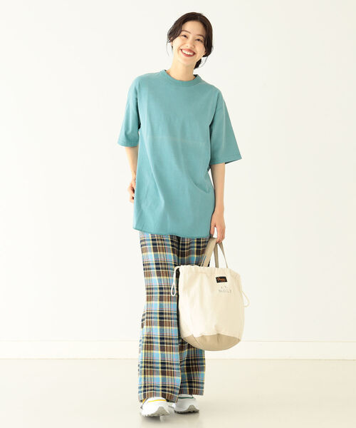 BEAMS BOY（ビームスボーイ）の「SCREEN STARS × BEAMS BOY / 別注 ピグメント 5分袖 Tシャツ（Tシャツ/カットソー・レディース・ライトブルー/ピンク/グリーン・ONE SIZE）」の13枚目の写真