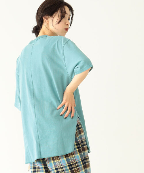 BEAMS BOY（ビームスボーイ）の「SCREEN STARS × BEAMS BOY / 別注 ピグメント 5分袖 Tシャツ（Tシャツ/カットソー・レディース・ライトブルー/ピンク/グリーン・ONE SIZE）」の15枚目の写真