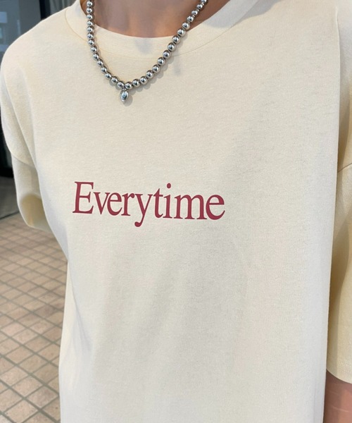 CIAOPANIC（チャオパニック）の「今年のお勧めロゴTシャツ！オーバーサイズBIGプリントTEE（Tシャツ/カットソー・レディース・グレー/ピンク/グリーン/アイボリー・FREE）」の12枚目の写真