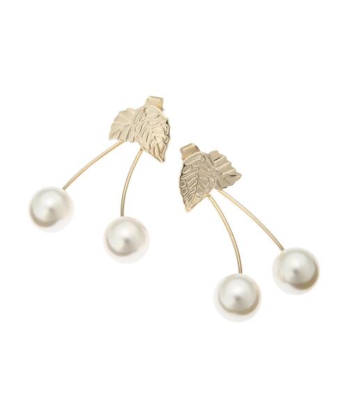 Maison de FLEUR（メゾンドフルール）の「サクランボピアス（ピアス（両耳用）・レディース・ホワイト/レッド・FREE）」の13枚目の写真