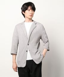 ONE DAY KMC （ワンデイケーエムシー）の「■Bling Leads■タック編みニットソー7分袖ジャケット（その他アウター）」