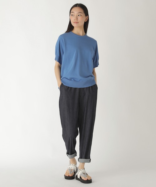 ZUCCa(ズッカ)の「ライトストレッチデニム/パンツ(デニムパンツ・レディース・ネイビー/ブルー・M size/L size/S size)」の17枚目の写真