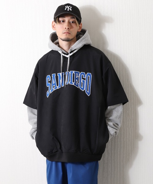 ZIP FIVE（ジップファイブ）の「【loot box】 半袖Vネックナイロンプルオーバー（その他トップス・メンズ・オフホワイト/ブラック/ネイビー/ブルーグリーン/イエロー・MEDIUM/LARGE）」の2枚目の写真