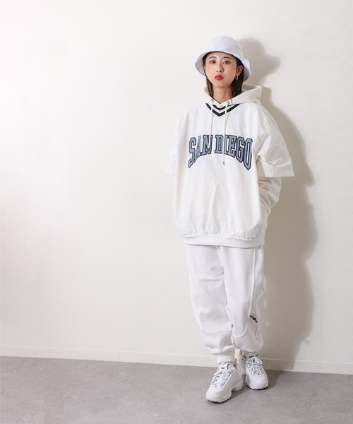 ZIP FIVE（ジップファイブ）の「【loot box】 半袖Vネックナイロンプルオーバー（その他トップス・メンズ・オフホワイト/ブラック/ネイビー/ブルーグリーン/イエロー・MEDIUM/LARGE）」の12枚目の写真