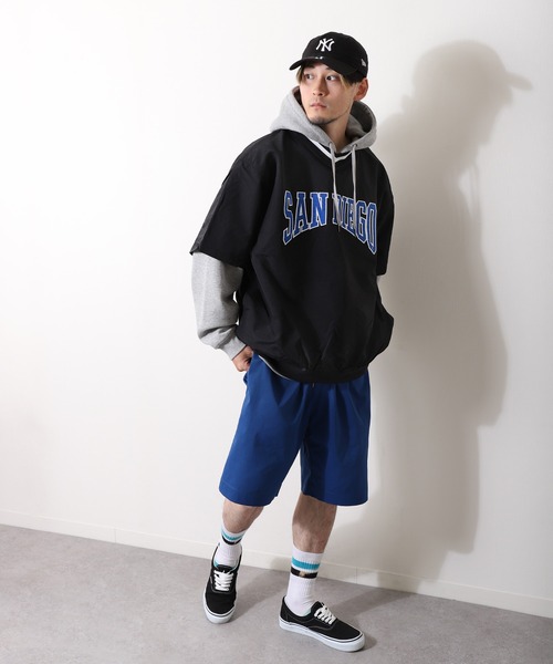 ZIP FIVE（ジップファイブ）の「【loot box】 半袖Vネックナイロンプルオーバー（その他トップス・メンズ・オフホワイト/ブラック/ネイビー/ブルーグリーン/イエロー・MEDIUM/LARGE）」の15枚目の写真